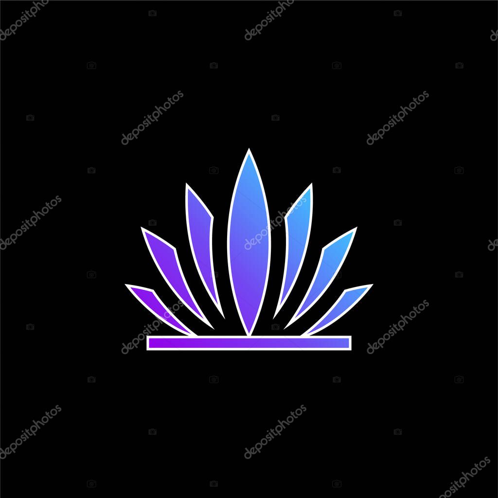 Agave blue gradient vector icon