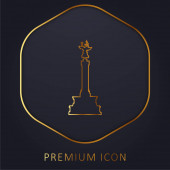 Berlin arany vonal prémium logó vagy ikon