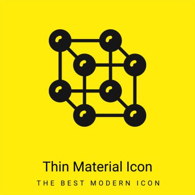 Atomlar en az parlak sarı madde simgesi