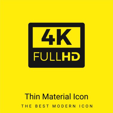 4K FullHD En az sarı madde simgesi