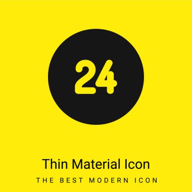 24 Saat Minimum Parlak Sarı Madde simgesi