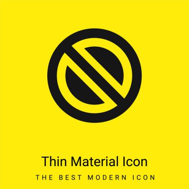 Yasaklanmış en az sarı madde simgesi