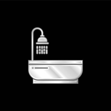 Banyo gümüş kaplama metalik simge