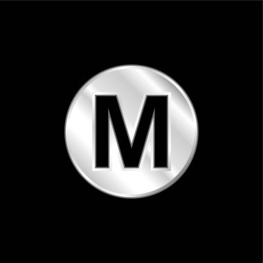 Baltimore Metro Logosu Gümüş kaplama metalik simge