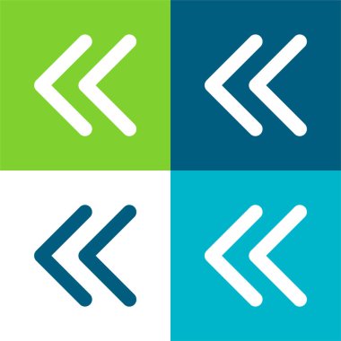 Sol Düz Düz Düz 'e İnce Çizginin Ok Başlıkları En düşük simge kümesi