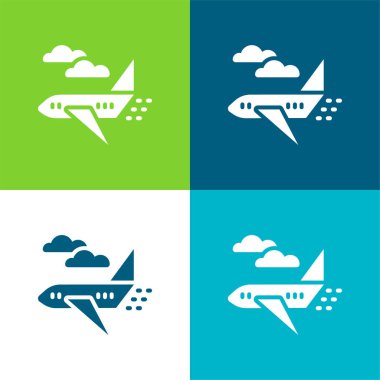 Uçak düzlemi 4 renk en küçük simge kümesi