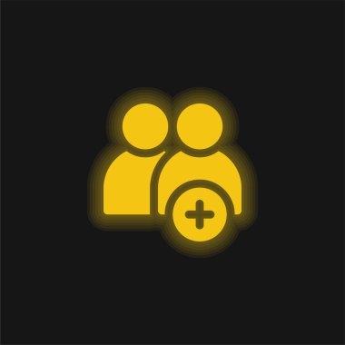 Parlak sarı neon simgesi ekle