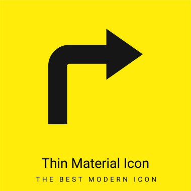 Ok Açısı Sağa Dönüyor Asgari Parlak Madde Simgesi