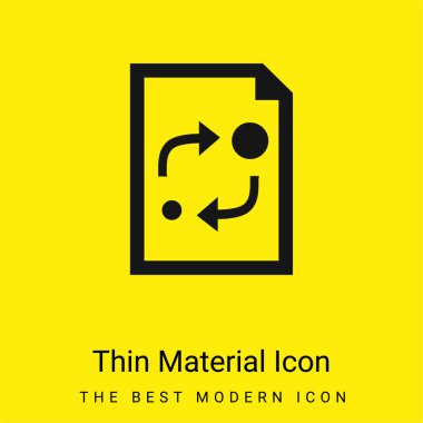 Analitik Belge Arayüzü Sembolü En az sarı malzeme simgesi