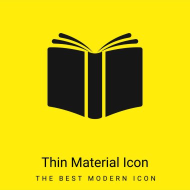 Book Cover minimal bright yellow material icon clipart
