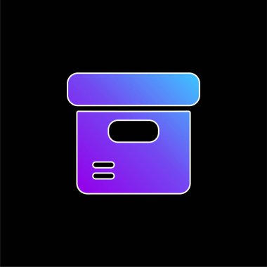 Kutu mavisi gradyan vektör simgesi