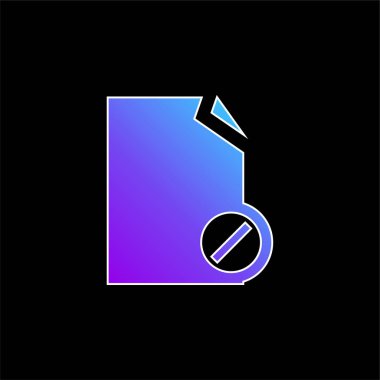 Dosya Sembol mavi gradyan vektör simgesini engelle