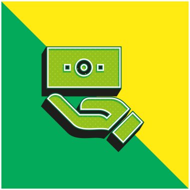 Bill Green ve sarı modern 3D vektör simgesi logosu