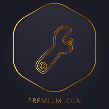 Ayarlanabilir İngiliz El Yapı Aracı Altın Hat prim logosu veya simgesi