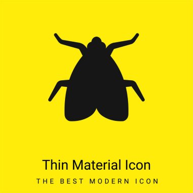 Big Fly minimal bright yellow material icon clipart