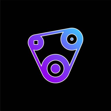 Kemer mavisi gradyan vektör simgesi