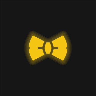 Papyon sarısı parlak neon simgesi