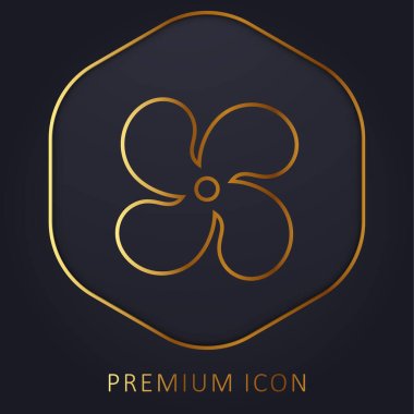 AC golden line premium logo or icon clipart