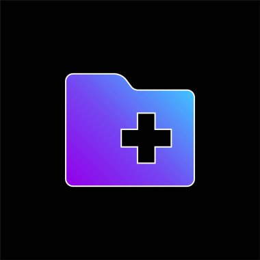 Dizin mavisi gradyan vektör simgesi ekle