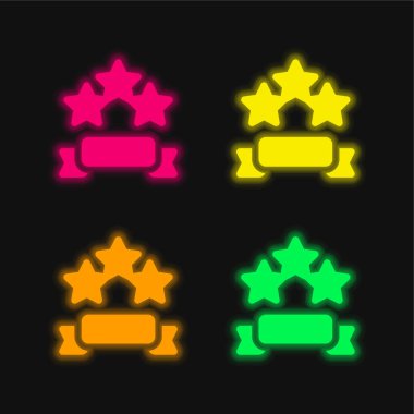 Parlak neon vektör simgesi