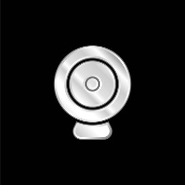 Büyük Webcam gümüş kaplama metalik simge