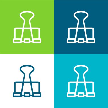 Big Clip Düz Renk en az simge seti