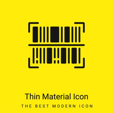 Barkod en az parlak sarı madde simgesi