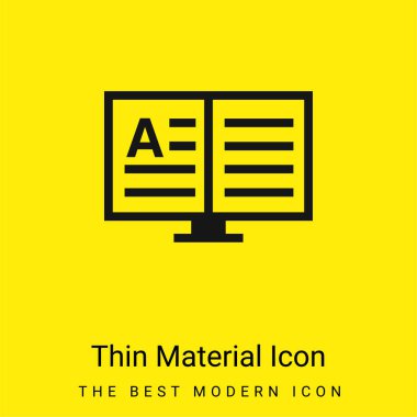 Kitap en az parlak sarı malzeme simgesi