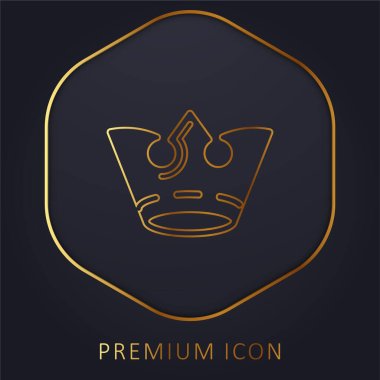 Kraliyet altın çizgisi logosu veya simgesi