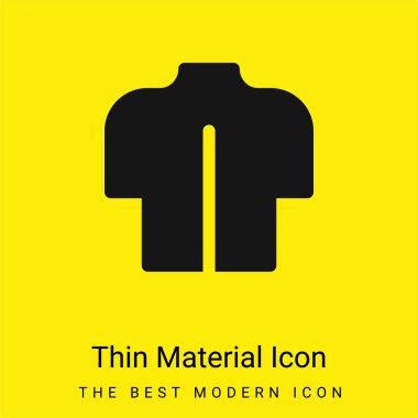 Back minimal bright yellow material icon clipart