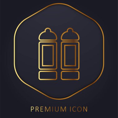 Big Spice Rack altın çizgi logosu veya simgesi