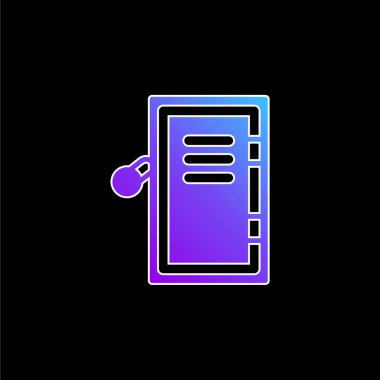 Airpot Dolap Mavi Gradyan vektör simgesi