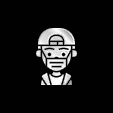 Gümüş kaplama metalik simge