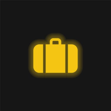 Yük sarı parlak neon simgesi