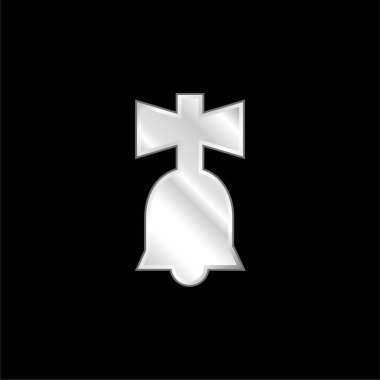 Zil oyuncağı gümüş kaplama metalik simge