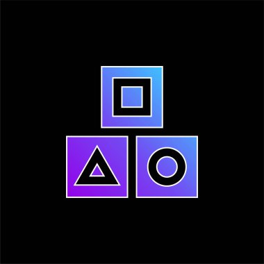 Mavi gradyan vektör simgesini engelle