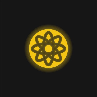 Atomik Yapı Sarı Parlak Neon simgesi