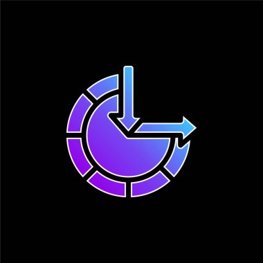 Erişilebilirlik mavi eğrilik vektör simgesi