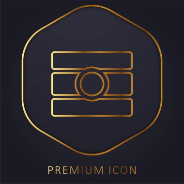 Bindi altın çizgisi prim logosu veya simgesi