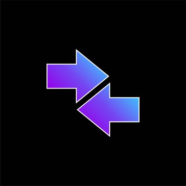 Oklar mavi eğimli vektör simgesi