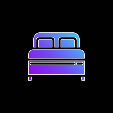 Yatak mavisi gradyan vektör simgesi