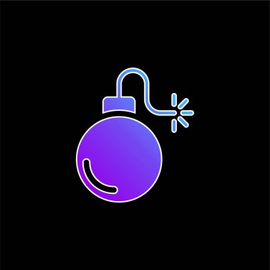 Bomba mavi gradyan vektör simgesi