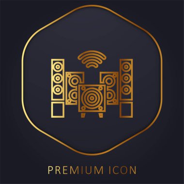 Ses hattı premium logosu veya simgesi