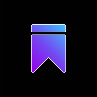 Yer imi mavi gradyan vektör simgesi