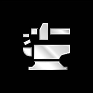 Anvil gümüş kaplama metalik simge