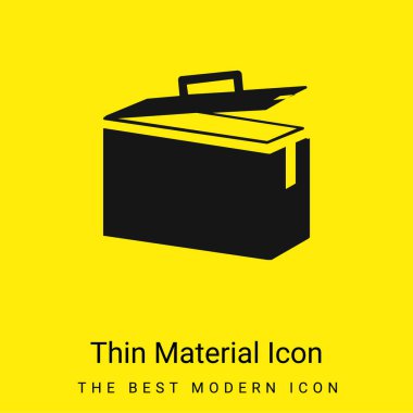 Ammo Tin minimal bright yellow material icon clipart