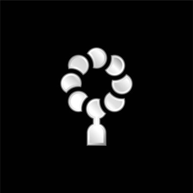 Boncuklar gümüş kaplama metalik simge