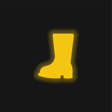 Çizme sarısı parlak neon simgesi