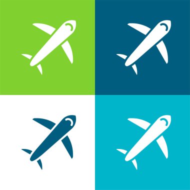 Uçak düzlemi 4 renk en küçük simge kümesi