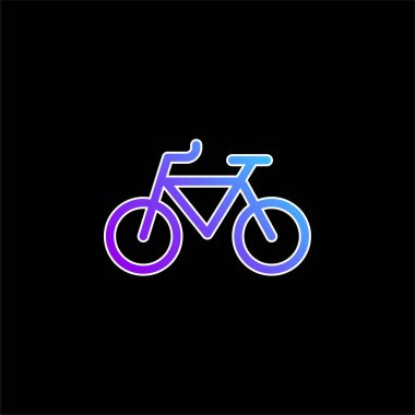 Bisiklet mavisi gradyan vektör simgesi